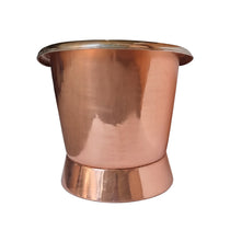 Slanting Base Copper Bathtub Nickel Inside Copper Outside